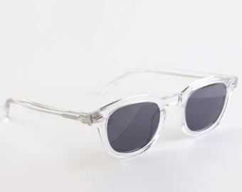 Johnny Depp Sunglasses Horn Rim Clear Grey Lenses Arnel Style