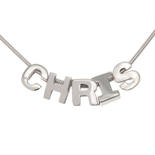 925 Sterling Silver Mini Letter Charms...create or customize your own names with full alphabet, Necklace or Bracelet