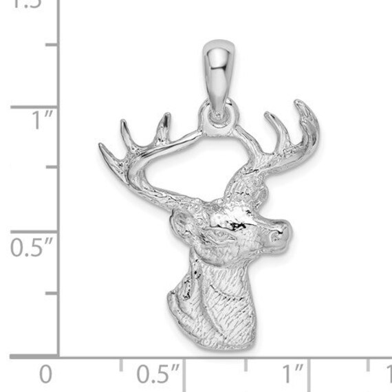 Million Charms 925 Sterling Silver Animal Charm 6 Point Antlers