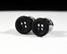 Gauges - Matte Black Button 0g, 00g, 7/16 in, and 1/2 in. 
