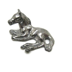 Poulain Etain Miniature Objet De Vitrine Petit Cheval Etsy