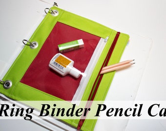 PDF - 3 Ring binder pencil case sewing pattern