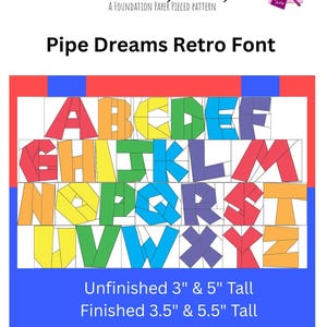 Fuente PIPE DREAMS RETRO - 3 pulgadas y 5 pulgadas - Papel base - pdf