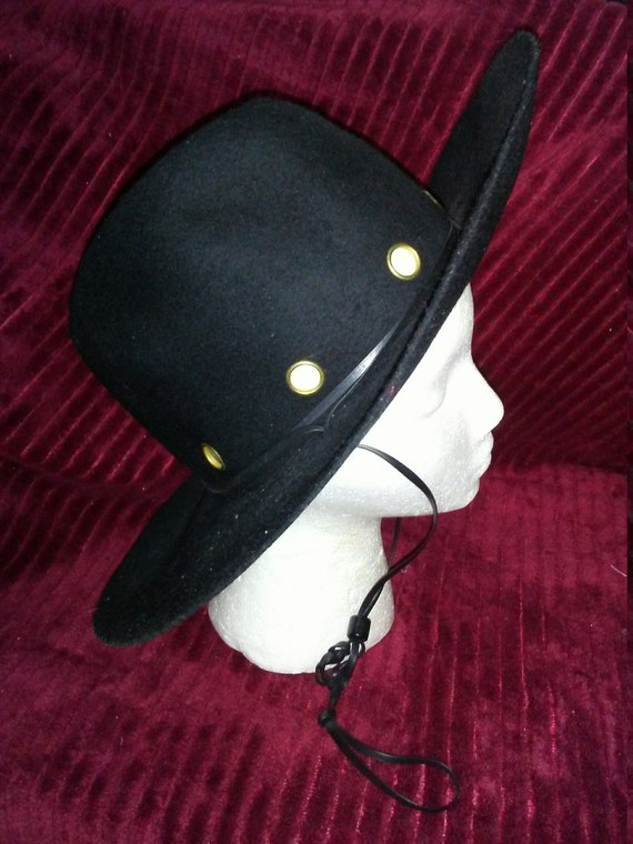 Vintage black Akubrastyle hat Gem