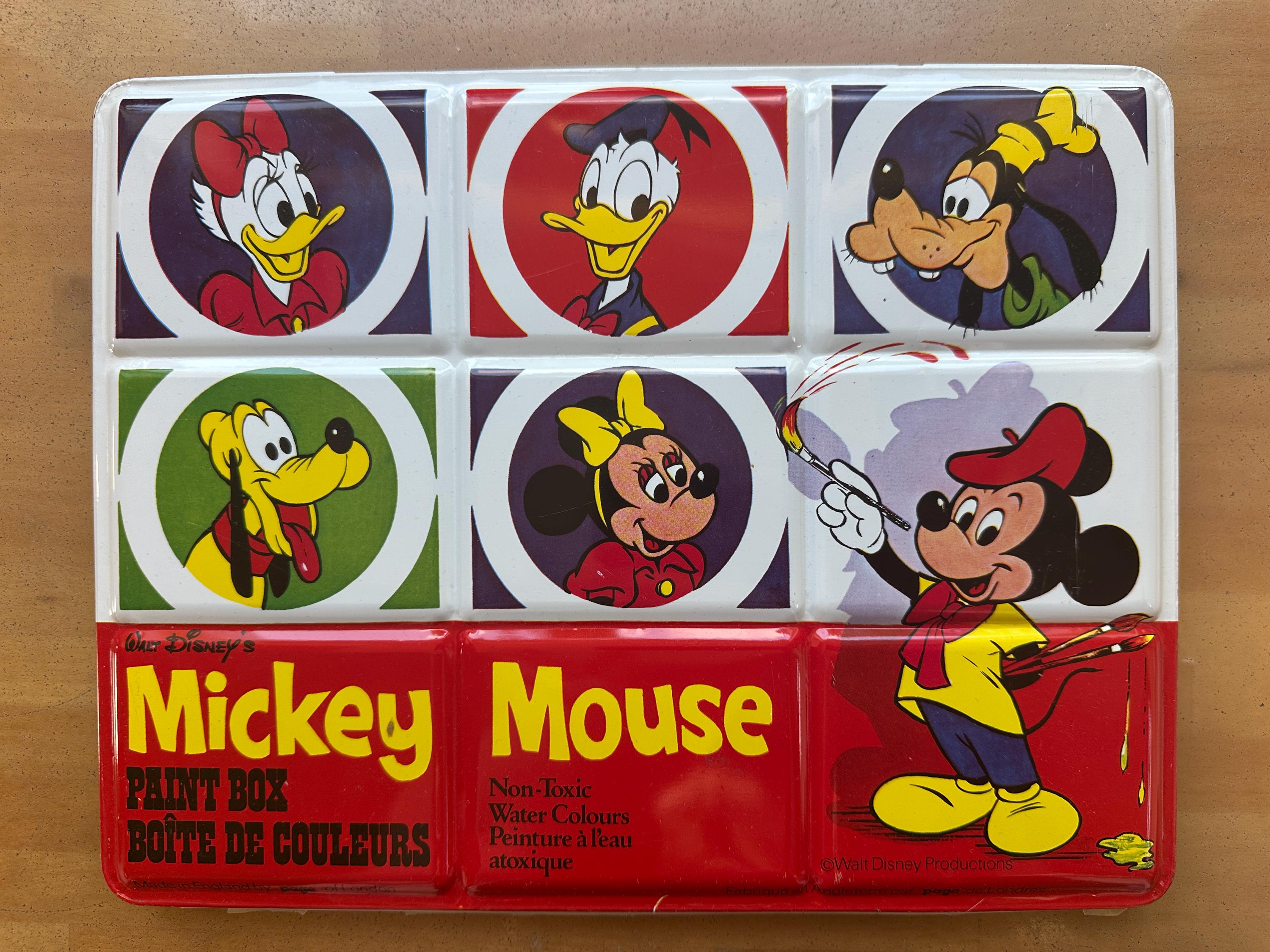 Mickey Paint Box - Etsy Canada