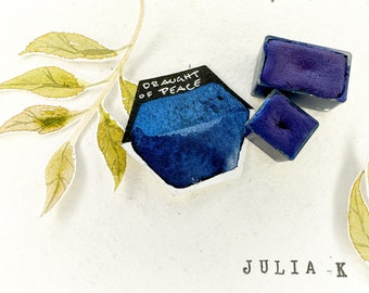 Draught of Peace- handmade watercolor paint Julia K Art Studio