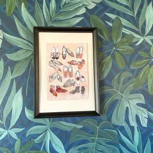 A5 &quot;Jane&#39;s Shoes&quot; art print by Julia Källén