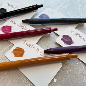 Gel Pens set in vintage colors refill