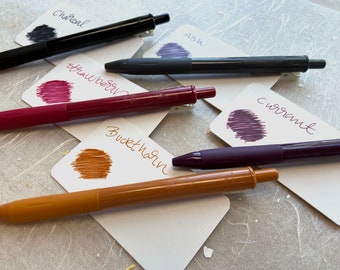 Gel Pens set in vintage colors refill