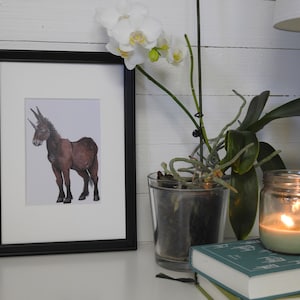Art Print Donkey-corn by Julia Källén Donkey unicorn