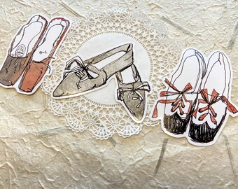 Jane's Shoes set of 3 vinyl sticker by Julia Källén