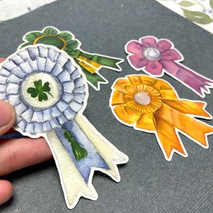 Everyday Champion priceribbion soft vinyl stickers JuliaK art studio desing