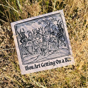 Funny Witch Birthday Card | Gothic Dark Humour Card | Thou Art Getting On a Bit