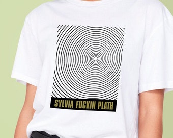 Sylvia Plath Cotton T-Shirt Bell Jar Female Poet Literature
