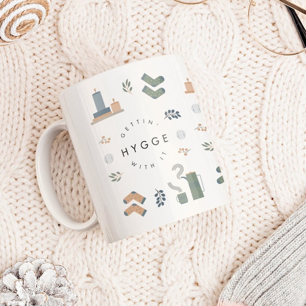 Hygge Mug Cute Home Sweet Home Scandinavian Comfort