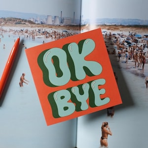 Carte OK Bye Leaving Drôle Retraite Bon voyage Nouvel emploi