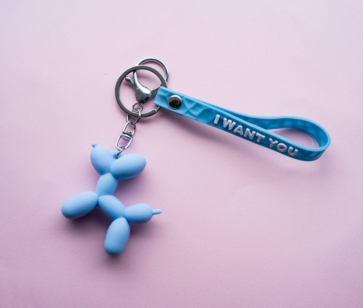 Jeff Koons Balloon Dog Keychain Modern Art Celebration