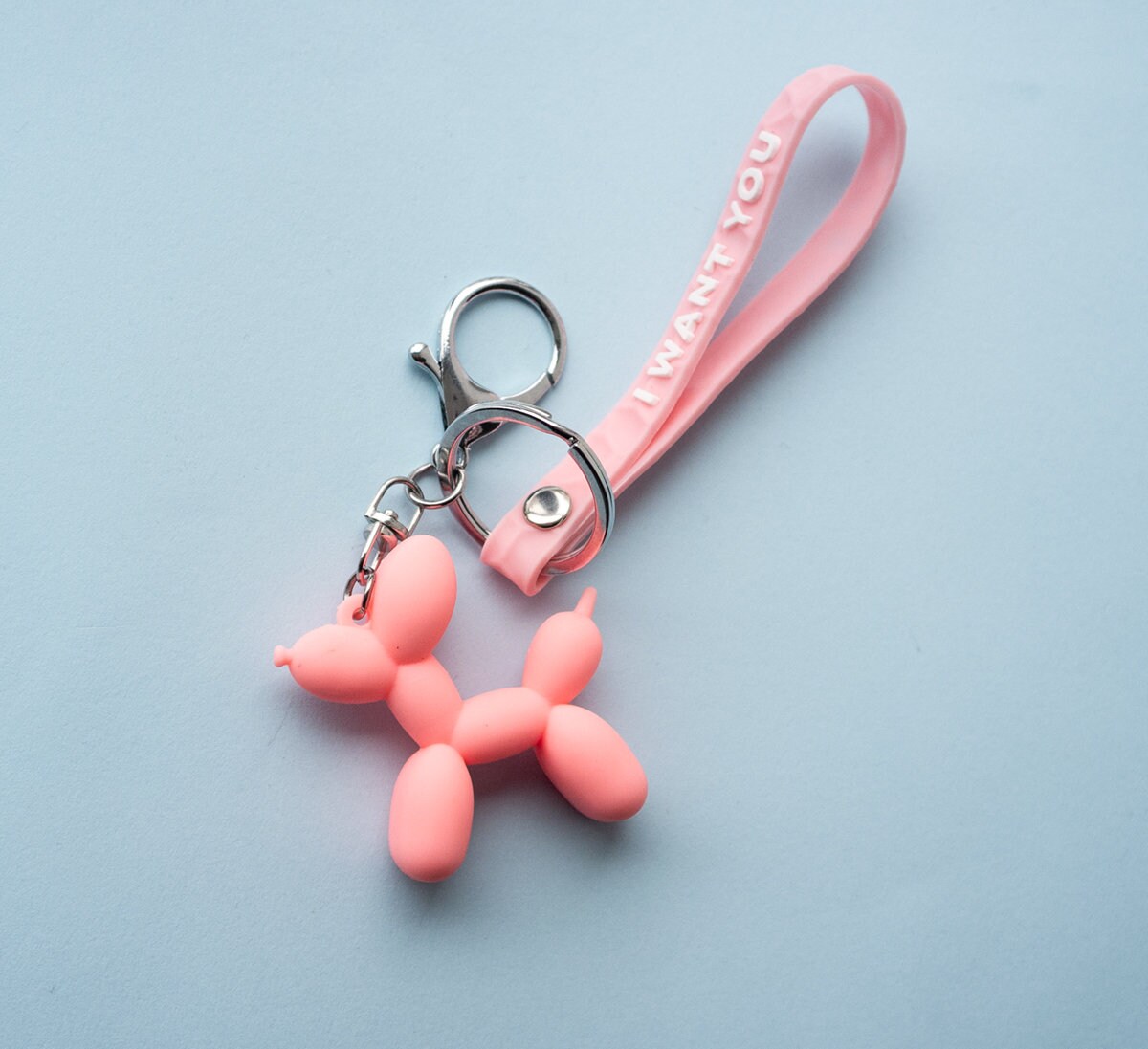 Jeff Koons Balloon Dog Keychain Modern Art Celebration