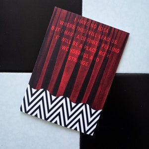 Tarjeta de felicitación inspirada en Twin Peaks: Un lugar maravilloso y extraño a la vez