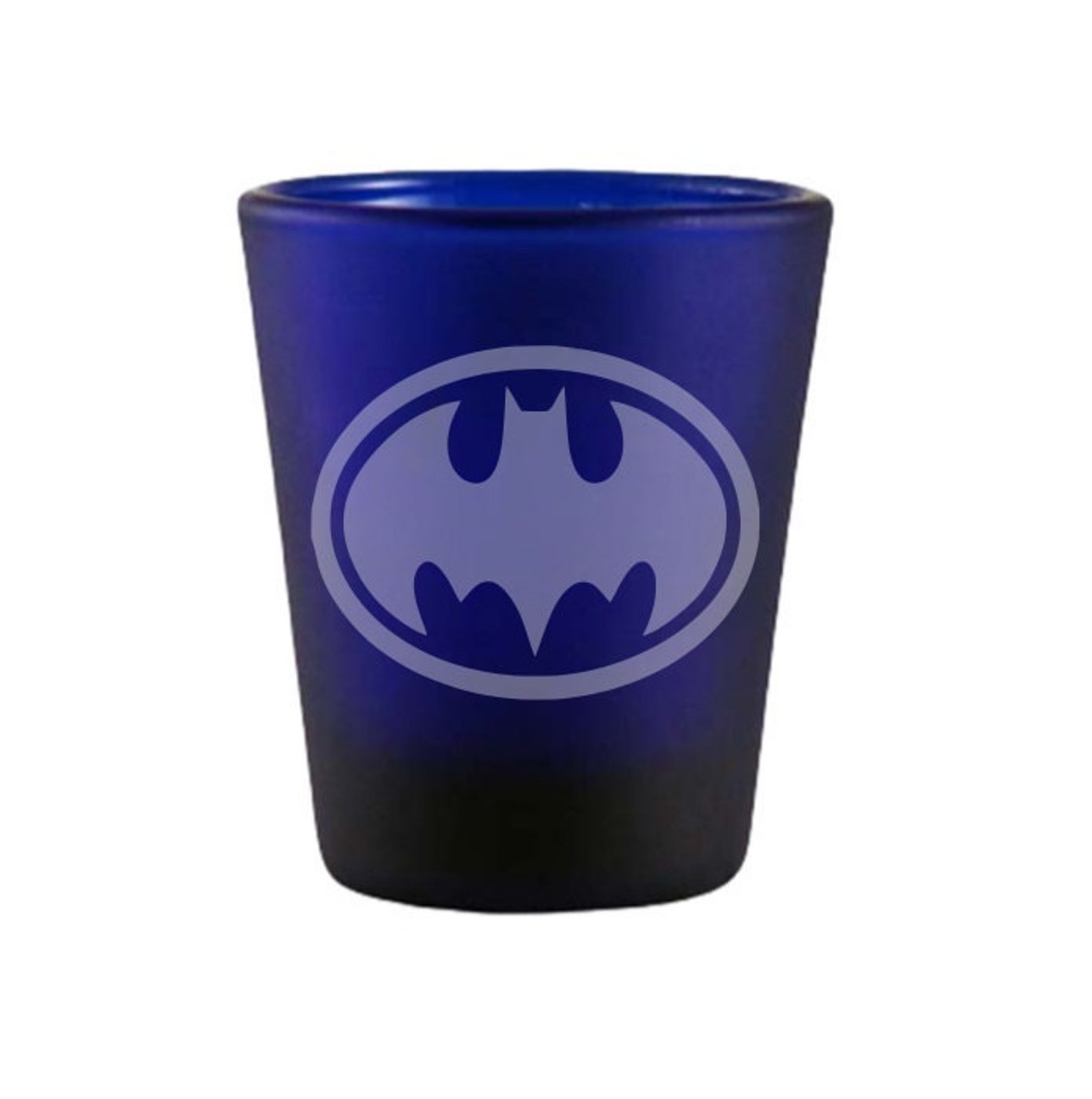 Batman Blue Shot Glass Batman Insired Shot Glass DEEP Etsy
