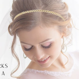 Gold Boho Bridal Headpiece Updo Gold Hair Chain ALSO A NECKLACE, Braid Garland Bohemian Wedding Hair Piece Roman, Choose Your Chain H7000