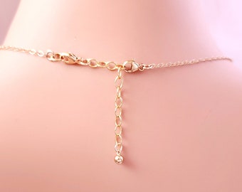 GOLD FILLED NECKLACE Extender Add-On Item 1-Inch 2-Inches or 3-Inches, Attach to Your Necklace to Make Longer Perfect for Layering A2001