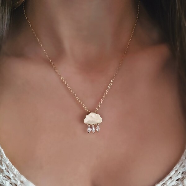 Rain Necklace Etsy