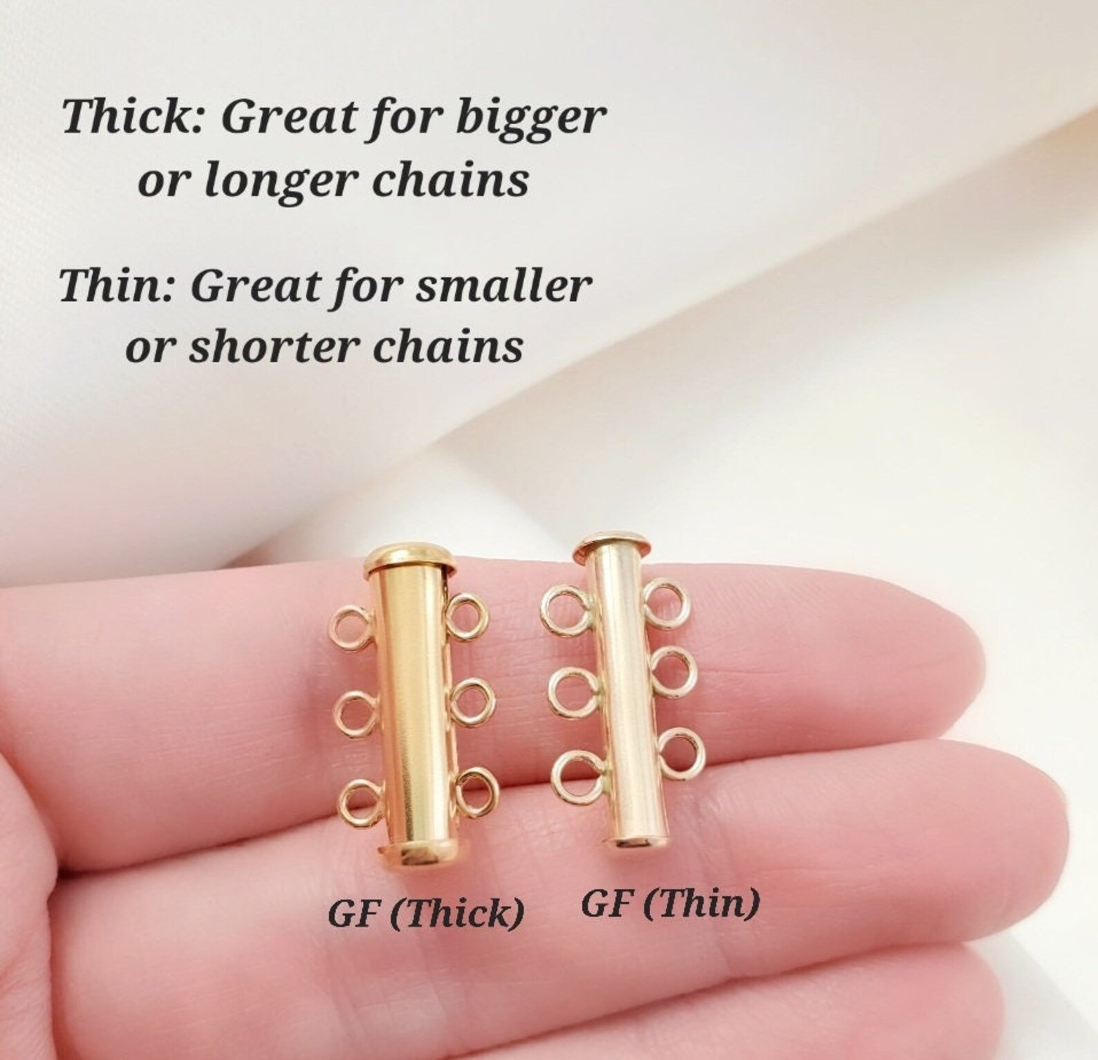 Gold Filled Layering Clasp Multi Necklace Detangler Layered Etsy