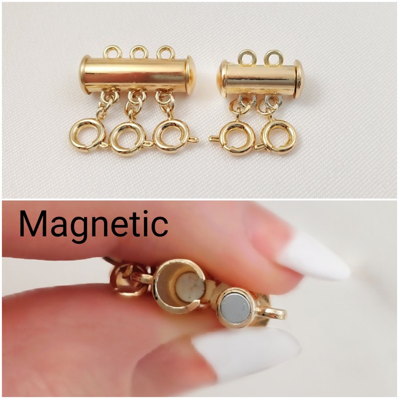 Gold Filled Layering Clasp Multi Necklace Detangler Layered Etsy