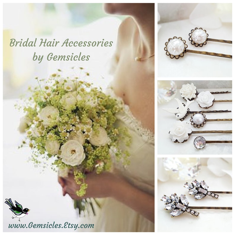 Green Turquoise Hairpiece Victorian Floral Haircomb H2031 Green Rose Side Hair Slide Teal Hair Comb Silver Pink Leaf Flower Hair Clip