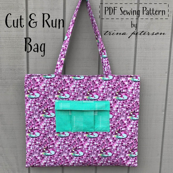 Patrón de costura PDF para bolsa Cut & Run