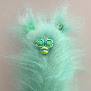 Pastel green loaf long Furby // Furby Art Doll