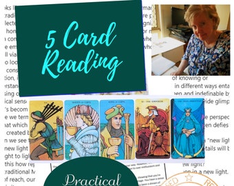 5 card Tarot, Lenormand or Kipper one question reading. Endorsed WDA reader.