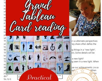 Grand Tableau Lenormand or Kipper reading. Endorsed WDA reader.