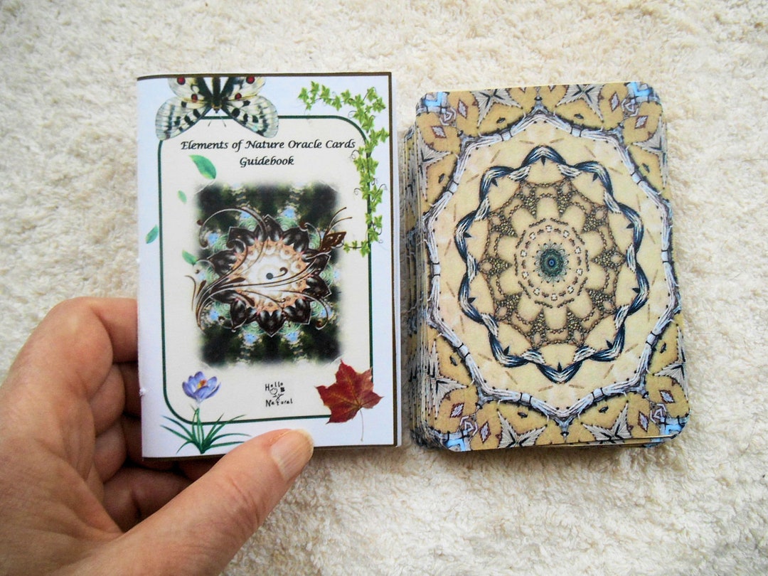 Elements of Nature Oracle Cards, 36 Printable Tarot Cards and Guidebook
