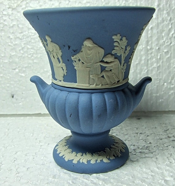 Wedgwood Blue Jasper Ware Small Vase - Etsy