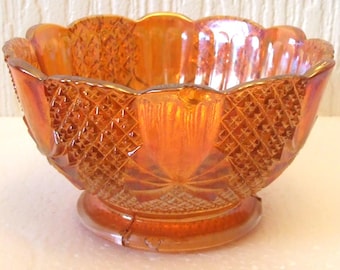 フェントン マリーゴールド カーニバル ガラス バタフライ ボンボン