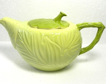 Rare Vintage Carlton Ware Novelty Cabbage/lettuce 3/4 pint Teapot