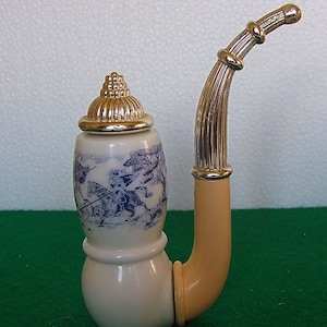 Vintage Avon Spicy After Shave Glass Dutch Pipe  Shape Bottle Collectable Bottle Only