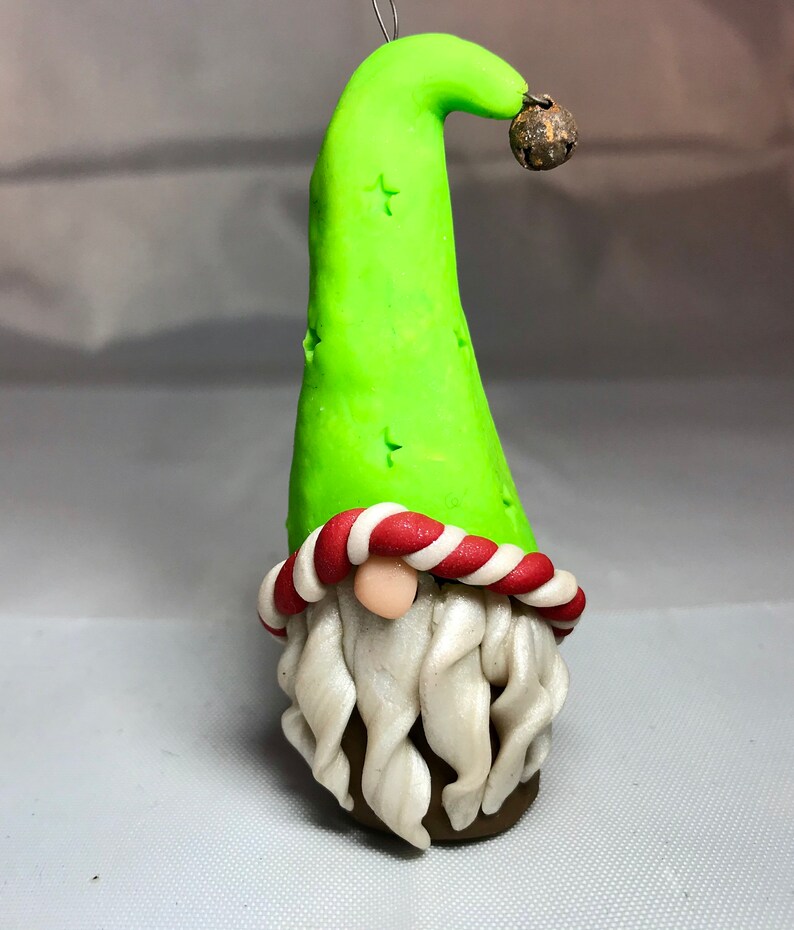 Polymer clay Christmas Gnome ornaments Etsy