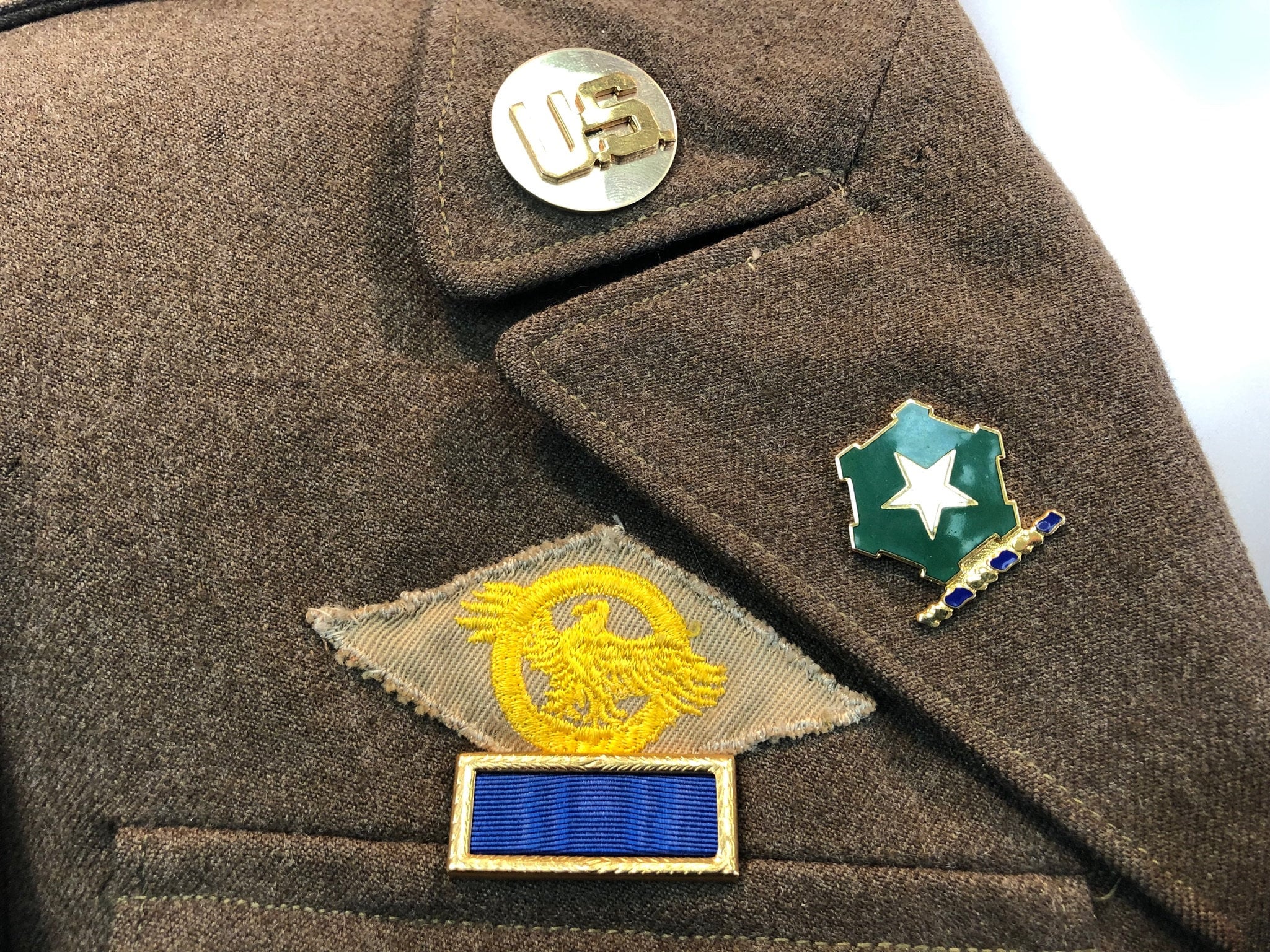ジャケット・アウター INPERIAL MEASURE UNION BADGES Army AGSU Button: Engineer 36 Ligne