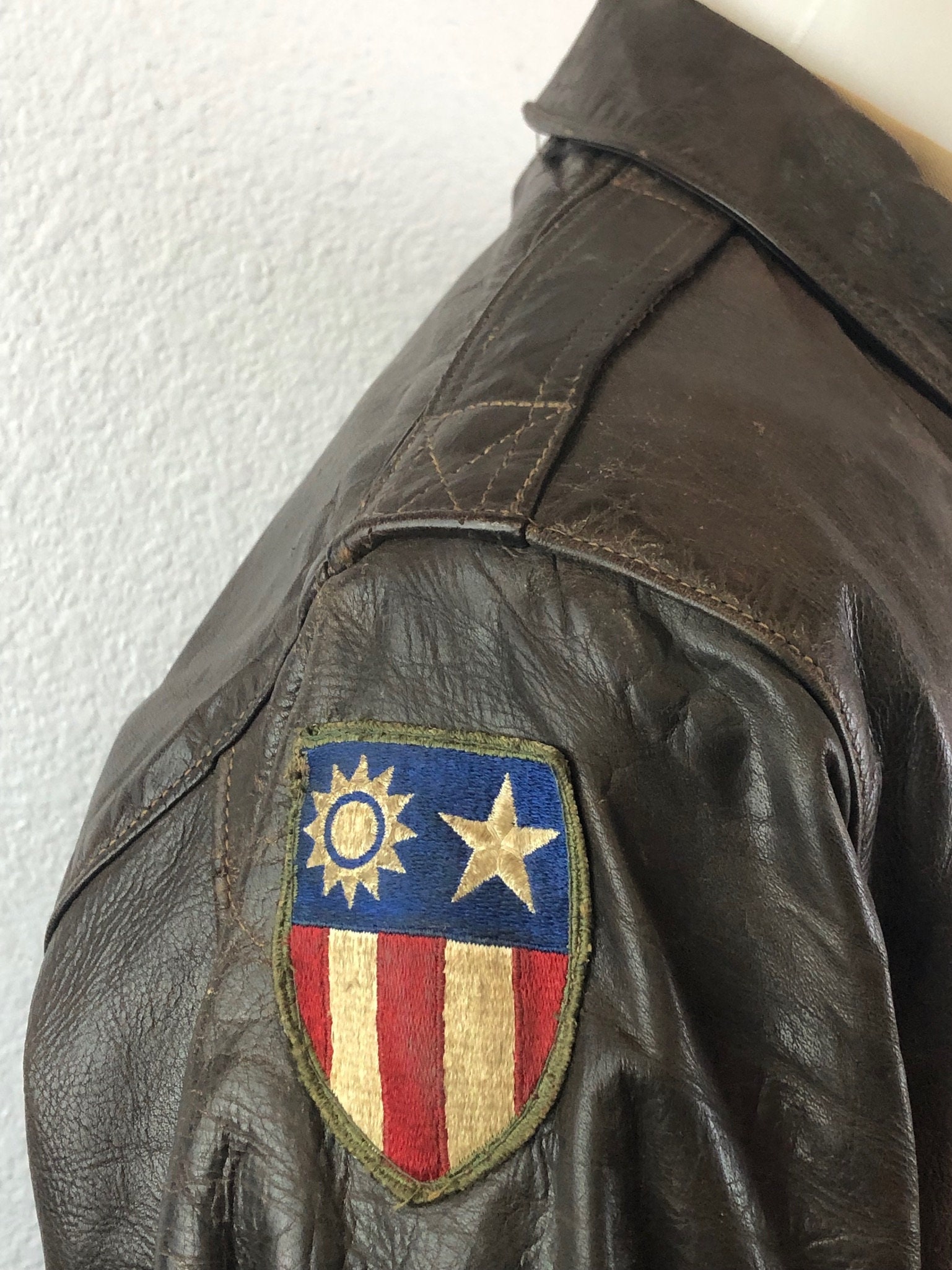 Genuine Vintage WW2 Type A-2 Flight Jacket Leather AAC Army Air Corps ...