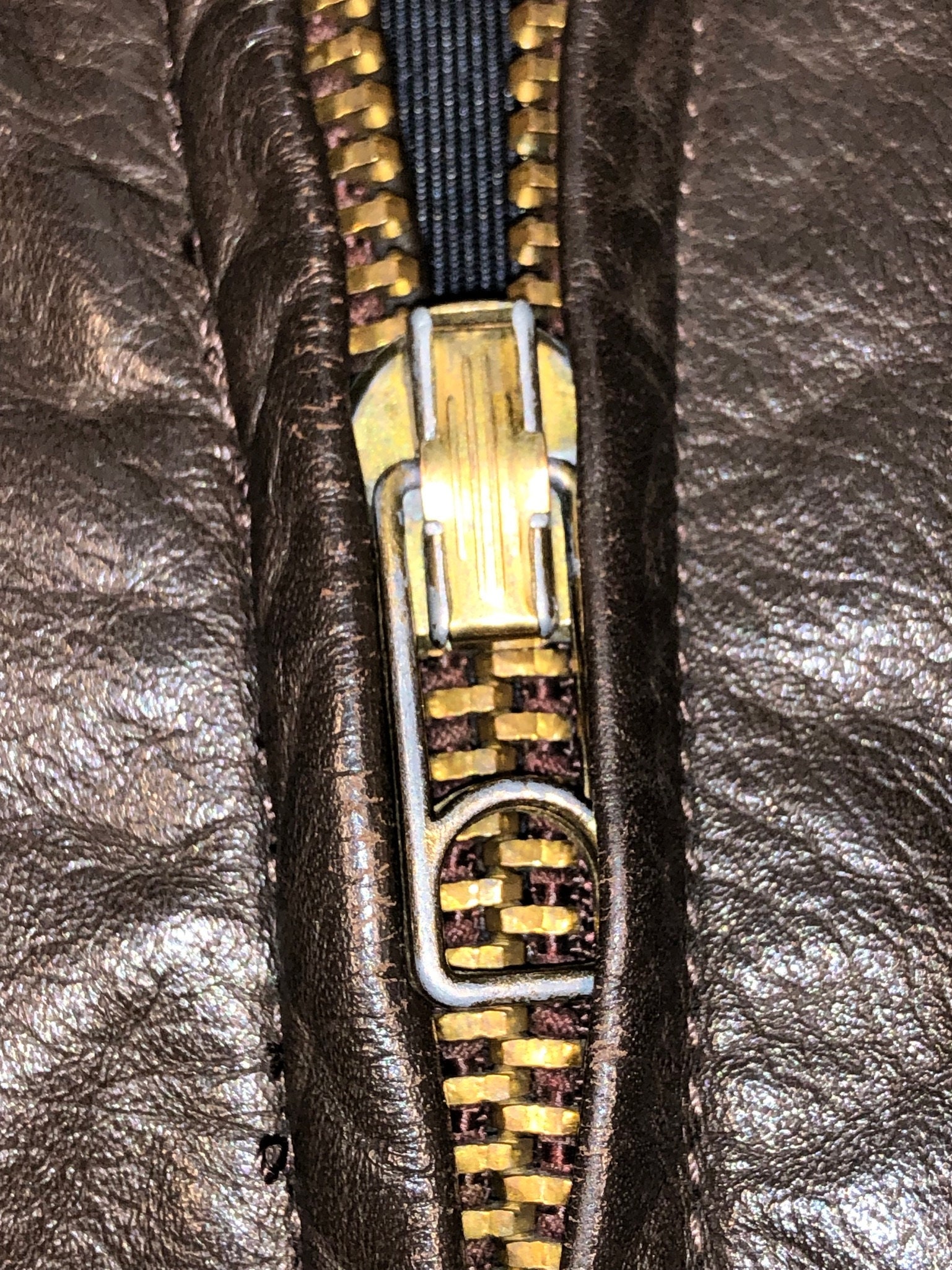 1970s Navy Type G-1 Leather Flight Jacket Flyer's