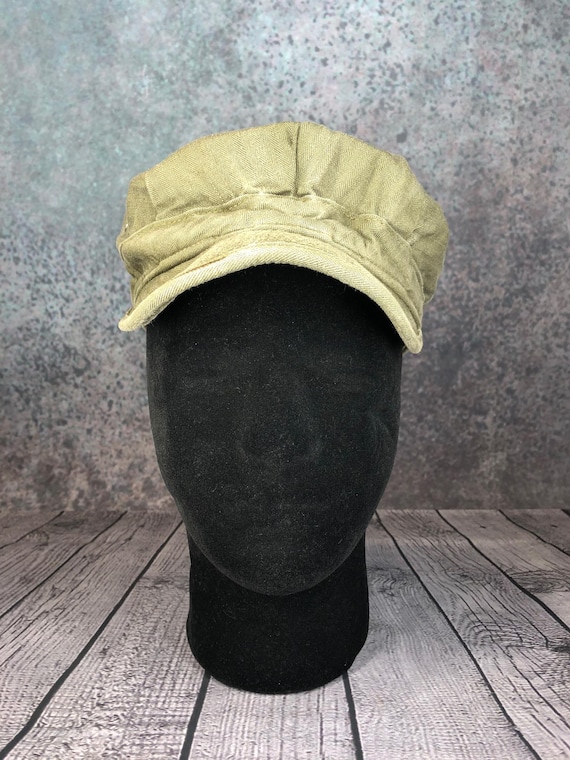 個人装備 US ARMY HBT CAP 1940s Original Vintage US Army WWII OD7 HBT Field Cap Size 7 Combat