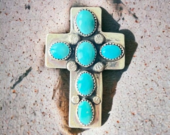 Sterling Silver Sleeping Beauty Turquoise Pendant, T3