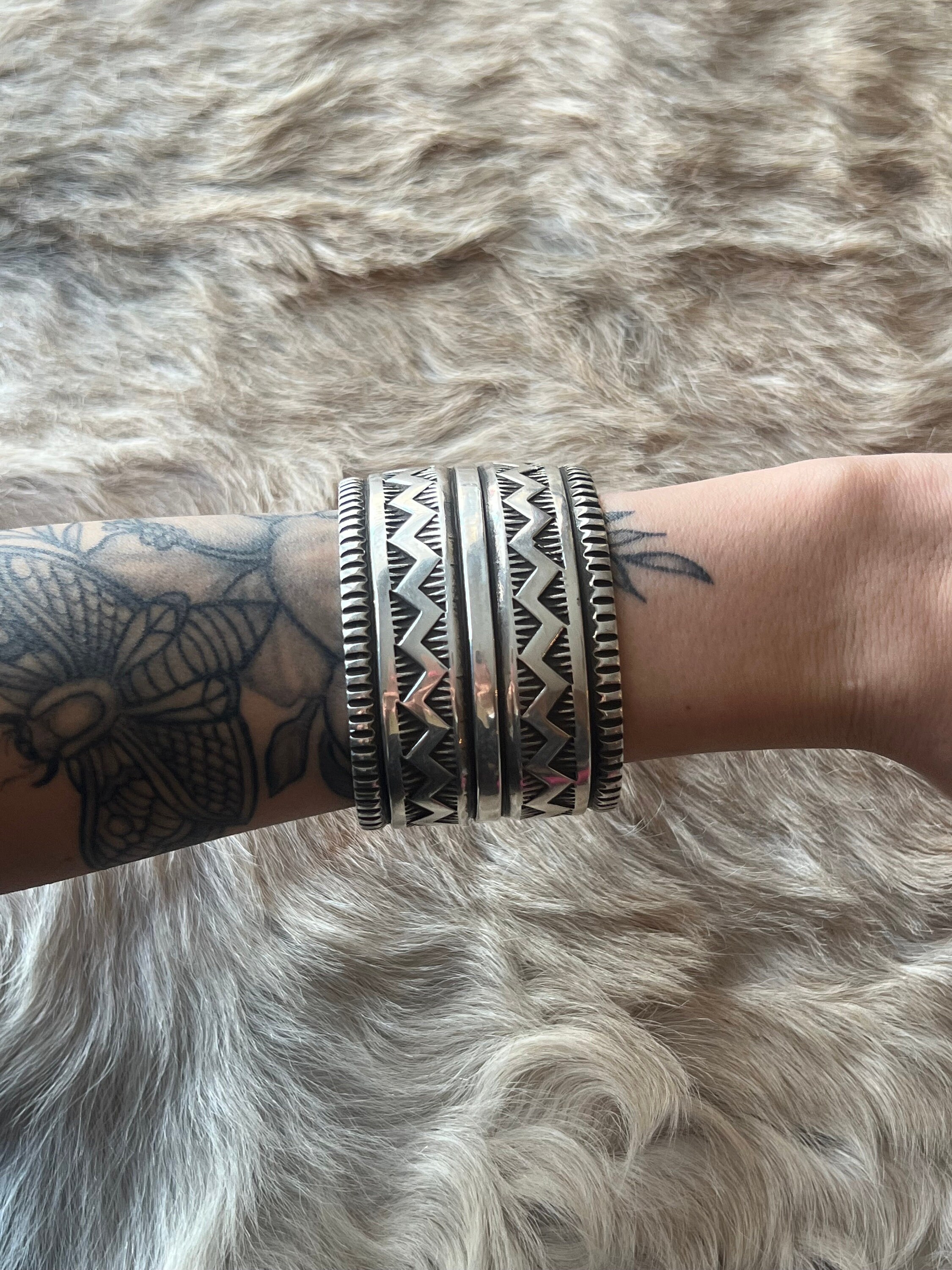 Elvira Bill Sterling Silver Cuff Bracelet M6 Etsy Australia