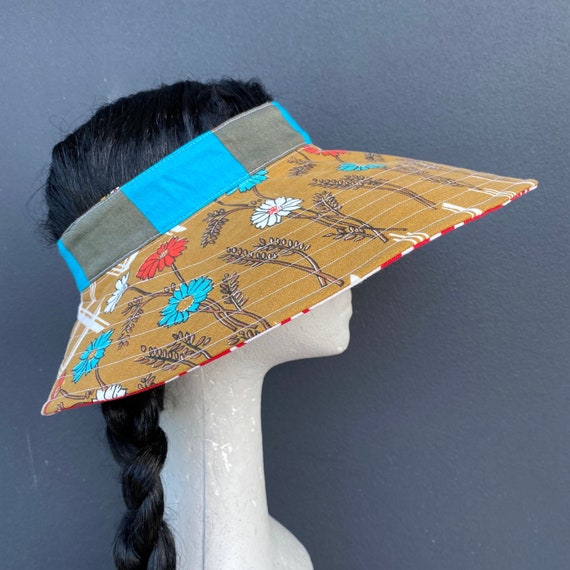 Open Crown Reversible Sunhat/ Wide Brim 
