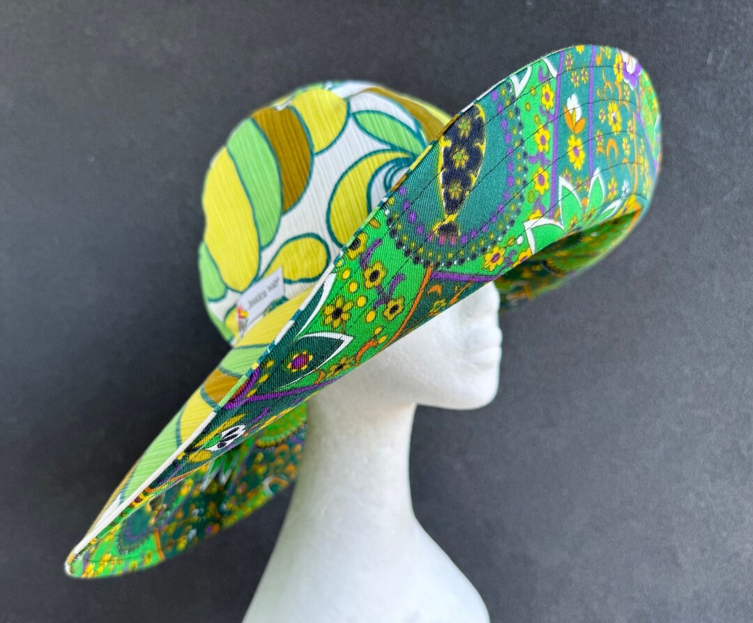 Fiorella Wide Brim Reversible Sunhat