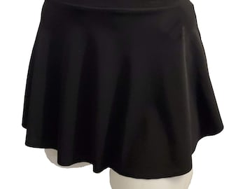 Jupe de danse montante noire SLINKY - READY to SHIP