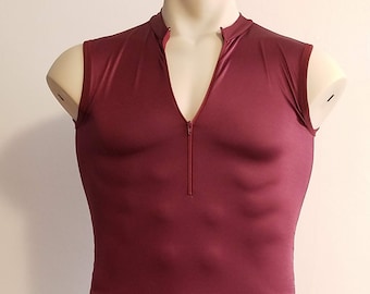 SUR COMMANDE - Chemise de danse zippée pour homme (ou femme)
